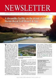 A dreamlike facility on the island of dreams Dorint ... - Golf Fee Card