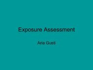 Exposure Assessment Concept