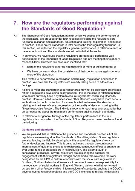 CHRE Performance review report 2011-12 - Professional Standards ...