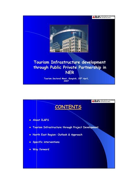 Presentation on Tourism Infrastructure development through Public