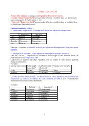 RUSSE - VERBES : LES ASPECTS - Langue russe