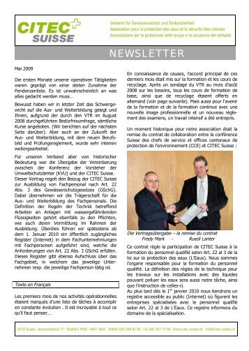 NEWSLETTER - CITEC Suisse