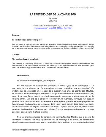 Morin-Edgar Epistemologia de la Complejidad