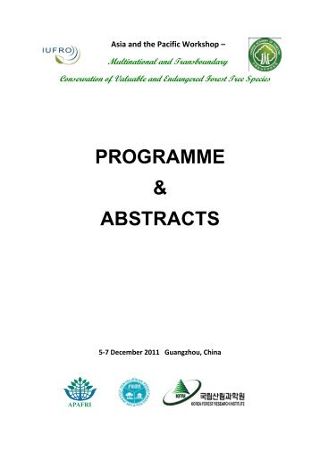 programme book - APAFRI-Asia Pacific Association of Forestry ...