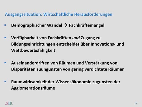 Wissensökonomie im ländlichen Raum Chancen durch - vlp-aspan