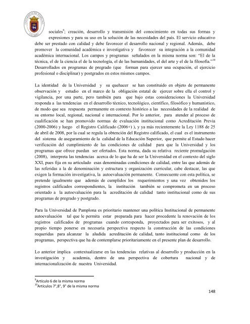 Plan de Desarrollo Institucional 2012 - 2020 - Universidad de ...