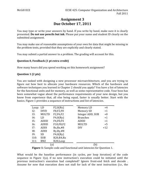 assignment on computer architecture