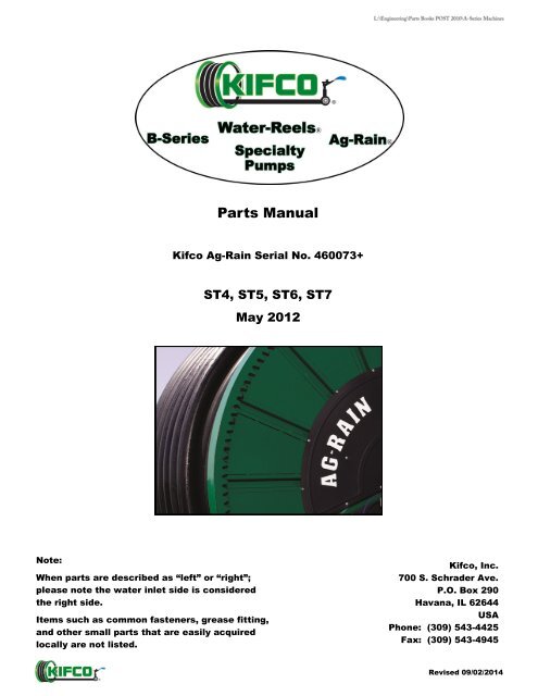 Download Parts Manual - Kifco