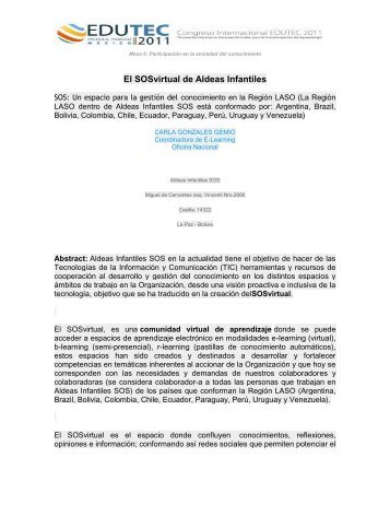 El SOSvirtual de Aldeas Infantiles