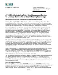 ATCO Electric Installing Meter Data Management Solution ... - Aclara
