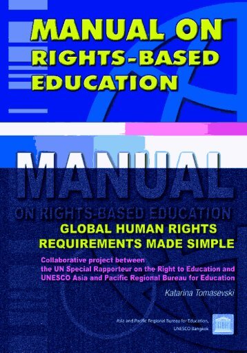 Manual on rights-based education: global ... - unesdoc - Unesco