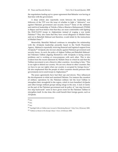 Peace and Security Review, Vol.1 No. 2 - International Centre for ...