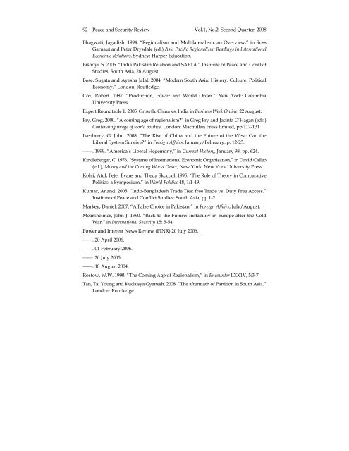 Peace and Security Review, Vol.1 No. 2 - International Centre for ...