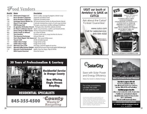 Visitor's Guide - Warwick Applefest