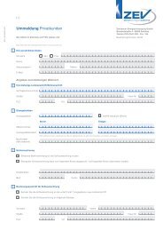 Vordruck Ummeldung - ZEV Zwickauer Energieversorgung Gmbh