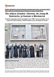 Els relleus Ariadna i Hermes, de Josep M. Subirachs, ja llueixen a ...