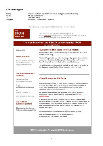 Classification of Mill Scale - The Iron Platform