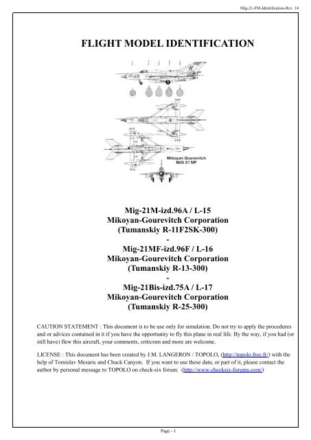 Mig-21-Flight Model - Check six
