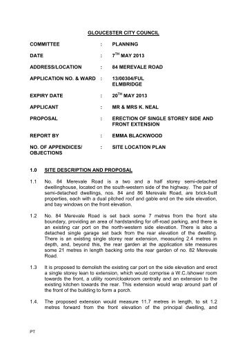 13/00304/ful - 84 merevale road pdf 143 kb - Democracy ...