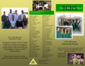 Celtic Blessings Brochure.pdf - Trinity Catholic High School