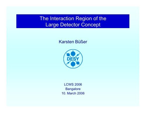 The Interaction Region of the Large Detector Concept