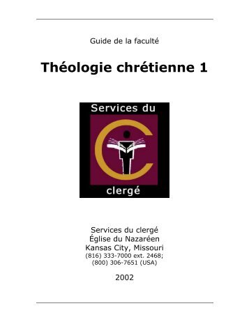 ThÃ©ologie chrÃ©tienne 1 - USA / Canada Region