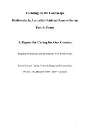 Biodiversity in Australia's National Reserve System - Part ... - BushBlitz