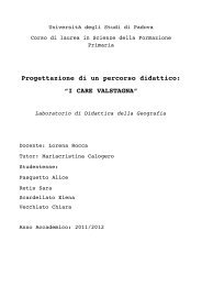 i care valstagna - Osservatorio del paesaggio del Canale di Brenta