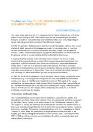 The Rise and Rise of The Indian Cancer Society Rehabilitation Centre