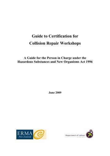 Guide to Certification for Collision Repair Workshops