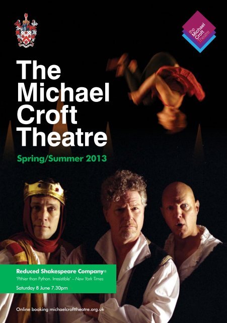 The Michael Croft Theatre Programme - Alleyn's School