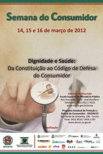 Folder Semana do Consumidor 2012.2.cdr - MinistÃ©rio PÃºblico do ...