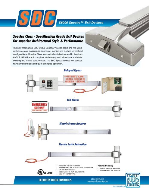 Datasheet - SDC Security Door Controls