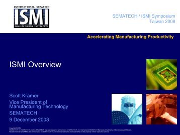 ISMI Overview - Sematech
