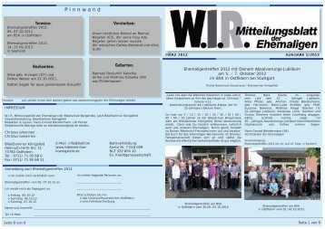 W.I.R. 1/2012 - Bibelseminar KÃ¶nigsfeld
