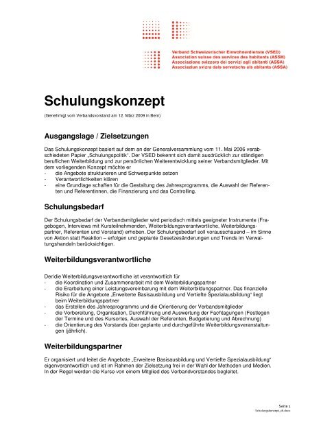 Schulungskonzept