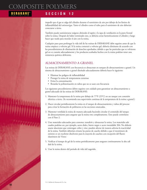 Manual de FabricaciÃ³n: Resinas Derakane-Ashland (EspaÃ±ol)