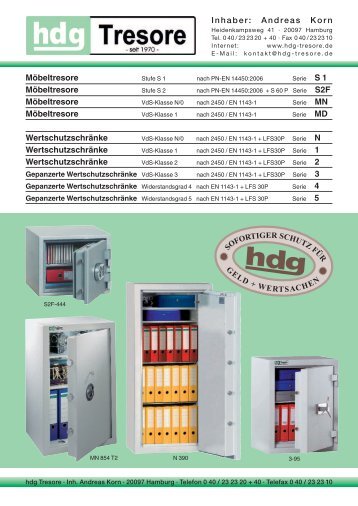 Wertschutzschränke - hdg - tresore