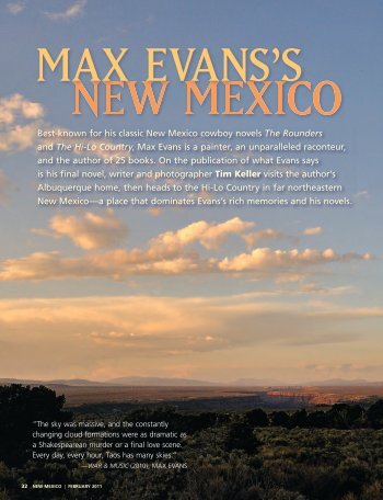 Max Evans's New Mexico - Tim Keller Photography