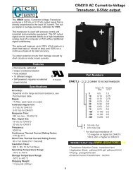 CR4310 AC Current-to-Voltage Transducer 0-5Vdc Output