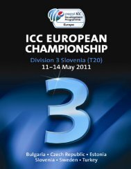 Slovenia Brochure Template - 2011 FINAL version 2 - CricketEurope