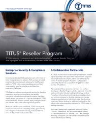 TITUS® Reseller Program