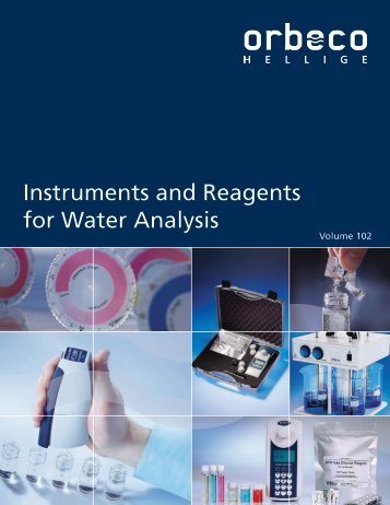 Instruments and Reagents for Water Analysis - Orbeco-Hellige