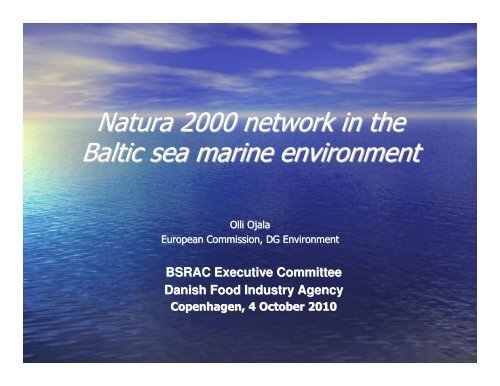 Natura 2000 Presentation - Baltic Sea RAC