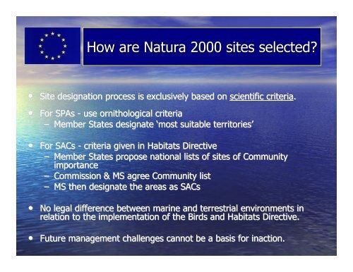 Natura 2000 Presentation - Baltic Sea RAC