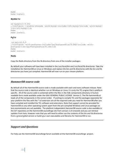 HammerDB installation guide - Hammerora - SourceForge