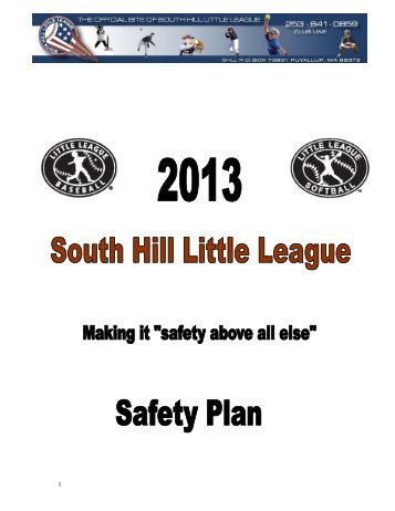 South Hill Little League - SportsManager