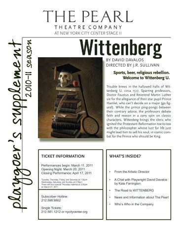 Wittenberg - The Pearl Theatre Company