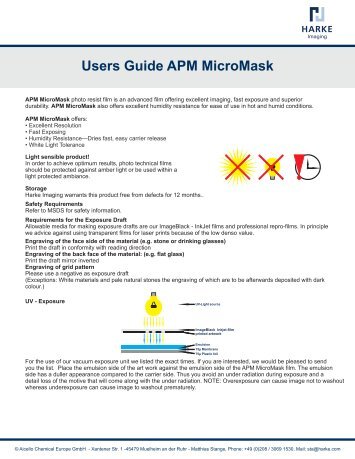 Users Guide APM MicroMask