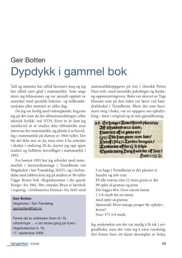 Dypdykk i gammel bok - Caspar Forlag AS